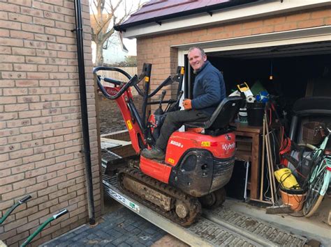 mini digger and driver near me|hire small digger for garden.